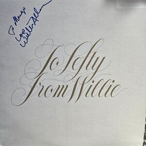 To Lefty From Willie Album Record 1977 Willie Nelson Columbia Records Record LP